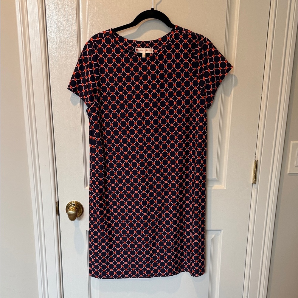 Jude Connally Black and Pink Geometric Mini Dress